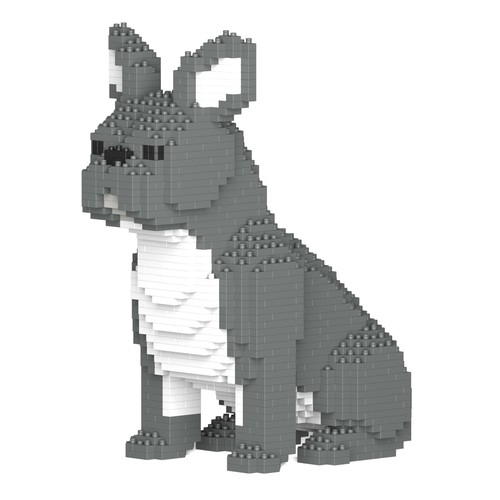 Bulldog francese seduto - bulldog, 3d