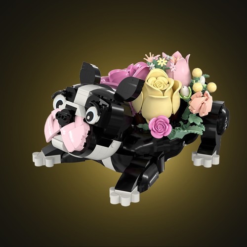 Bulldog francese bouquet - , di